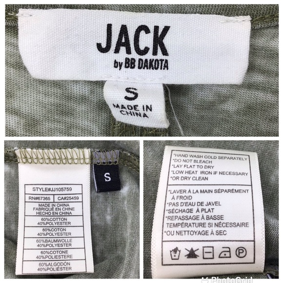 Jack by BB Dakota Cross My Heart Burnout Tee, S - Picture 16 of 16